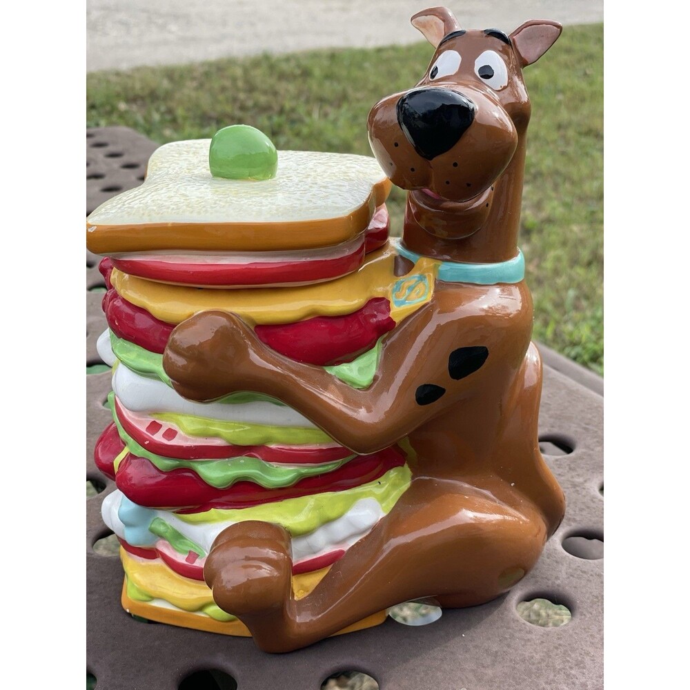 Scooby-Doo Super Decker Sandwich Cookie Jar (chipped READ!) Warner Bros
